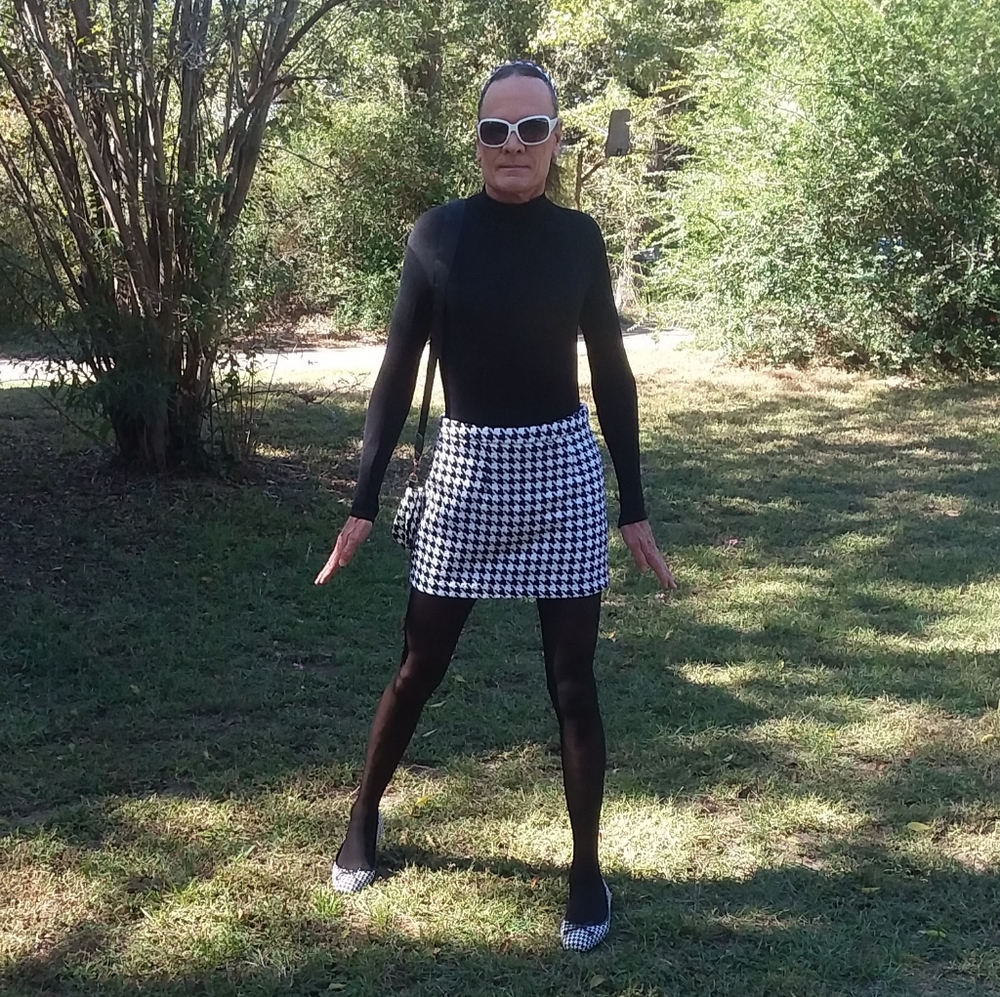 Houndstooth Miniskirt